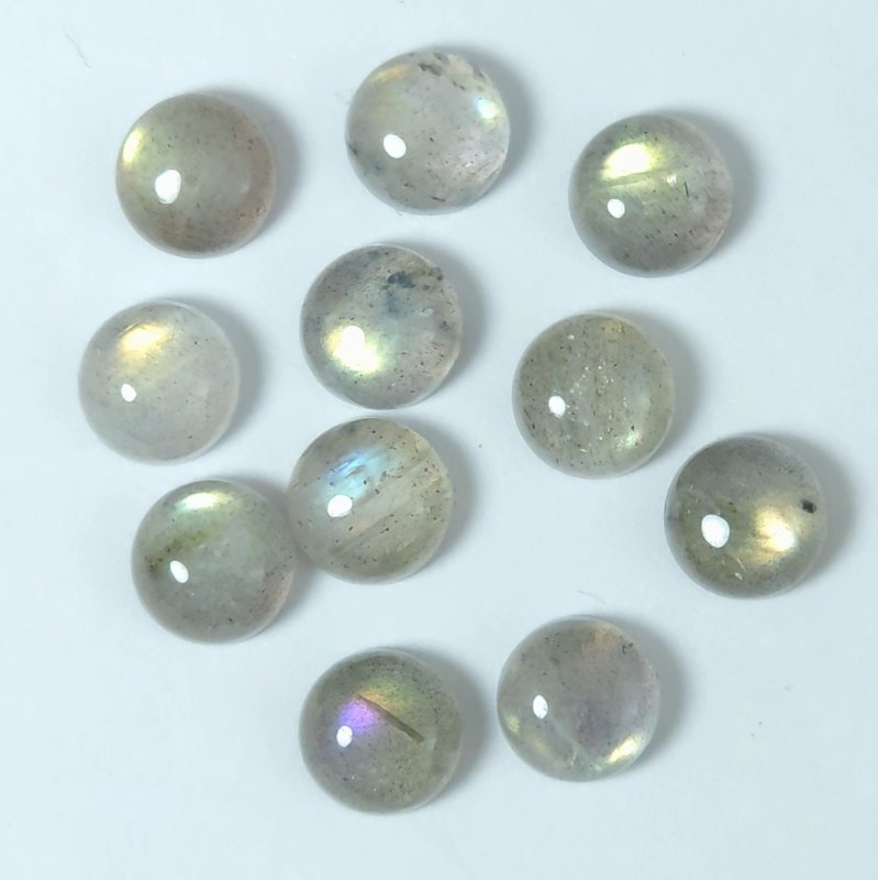 画像1: ラブラドライト ラウンドカボ 8mm (1)