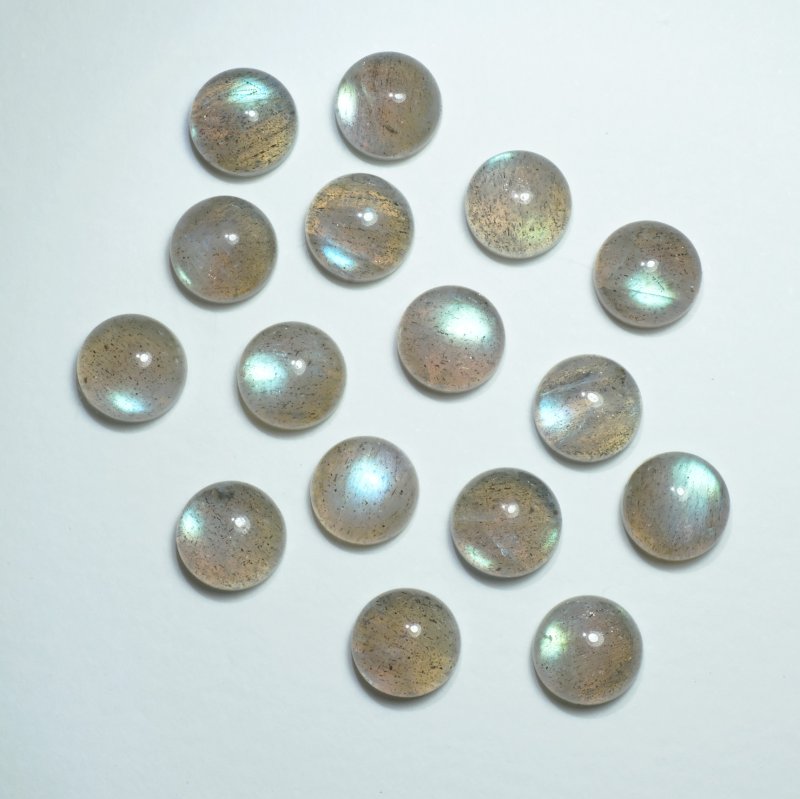 画像1: ラブラドライト ラウンドカボ 8mm (1)