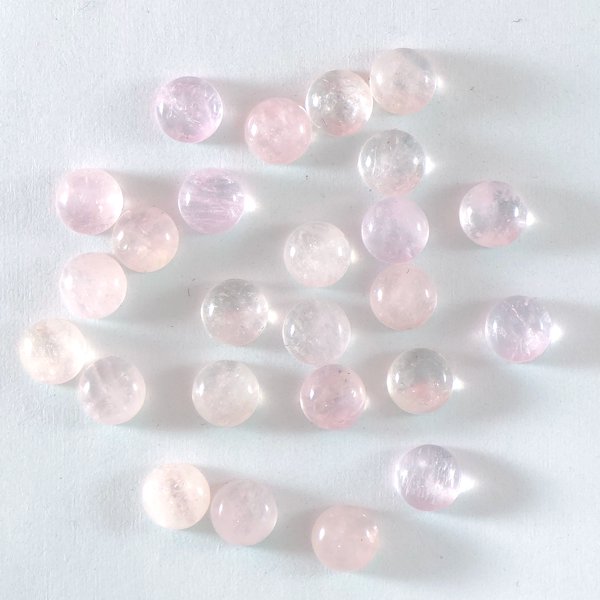 モルガナイト ラウンドカボ 6mm - アサオ工芸オンライショップ