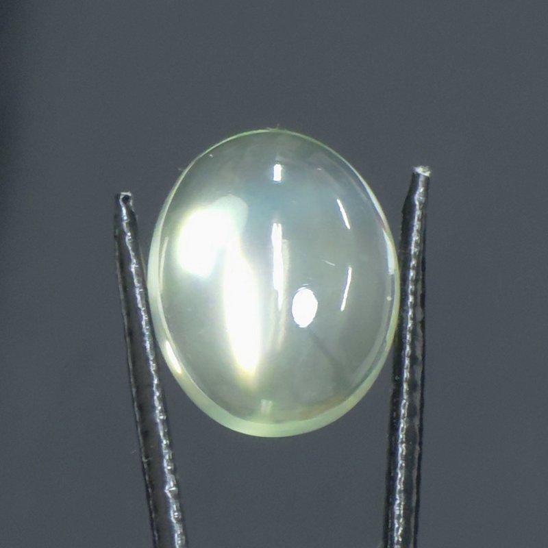 画像1: グリーンムーンストーン オーバルカボ 13.1x16.1mm (1)