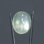 画像1: グリーンムーンストーン オーバルカボ 13.5x16.3mm (1)