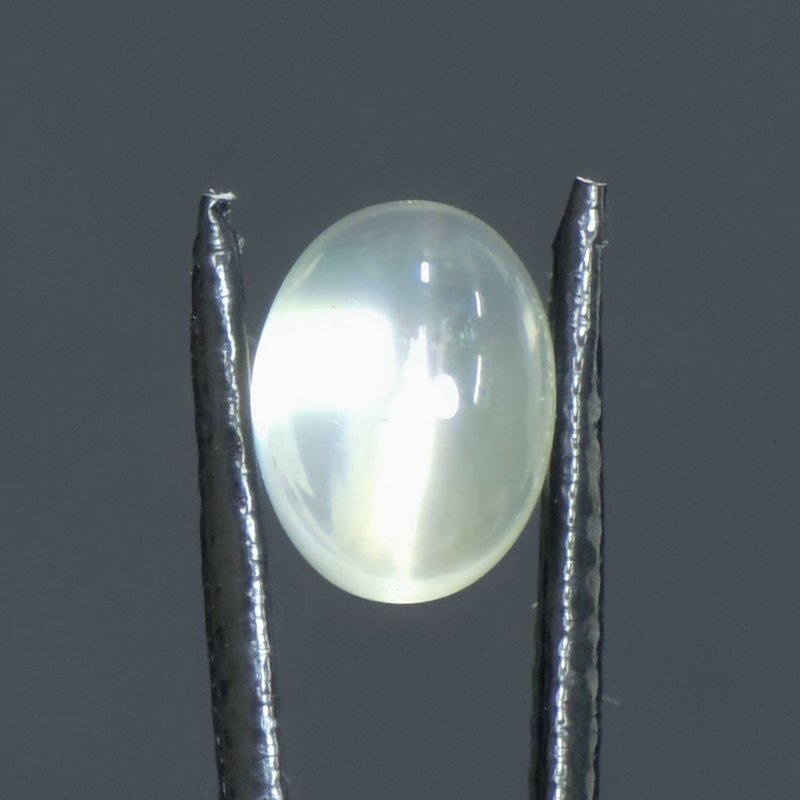 画像1: グリーンムーンストーン オーバルカボ 7.8x10.4mm (1)