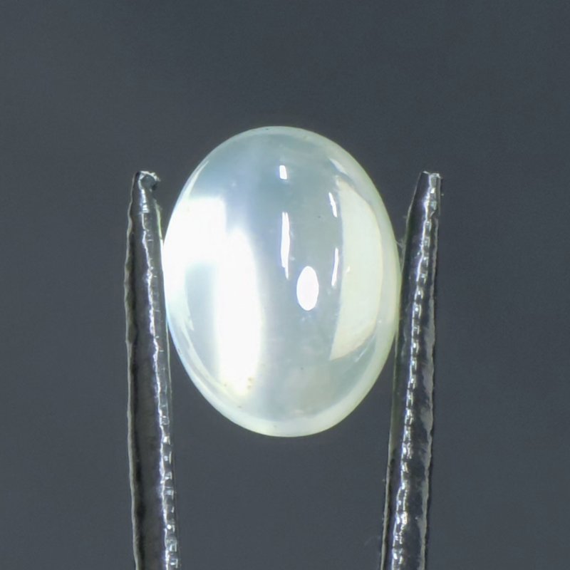 画像1: グリーンムーンストーン オーバルカボ 8.7x11.3mm (1)