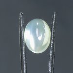 画像1: グリーンムーンストーン オーバルカボ 8.7x11.4mm (1)