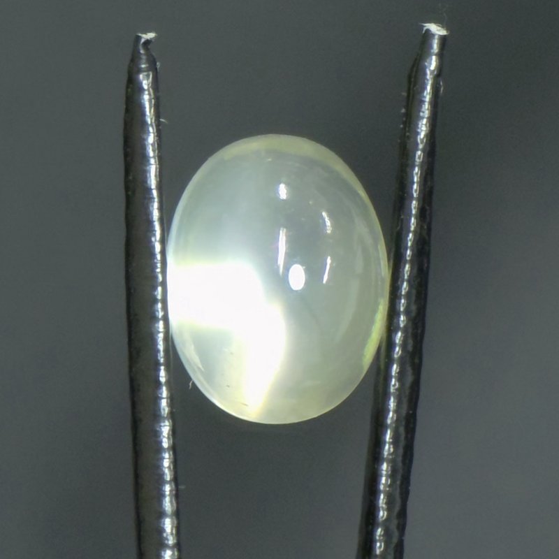 画像1: グリーンムーンストーン オーバルカボ 8.9x11.6mm (1)