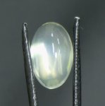 画像1: グリーンムーンストーン オーバルカボ 8.9x13.6mm (1)