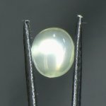 画像1: グリーンムーンストーン オーバルカボ 9.0x10.3mm (1)