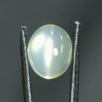 画像1: グリーンムーンストーン オーバルカボ 9.0x10.9mm (1)