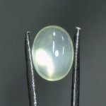 画像1: グリーンムーンストーン オーバルカボ 9.1x12.1mm (1)