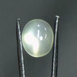 画像1: グリーンムーンストーン オーバルカボ 9.3x11.2mm (1)