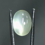 画像1: グリーンムーンストーン オーバルカボ 9.3x12.7mm (1)