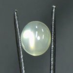 画像1: グリーンムーンストーン オーバルカボ 9.9x11.4mm (1)