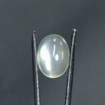 画像1: グリーンムーンストーン オーバルカボ 9.9x13.3mm (1)