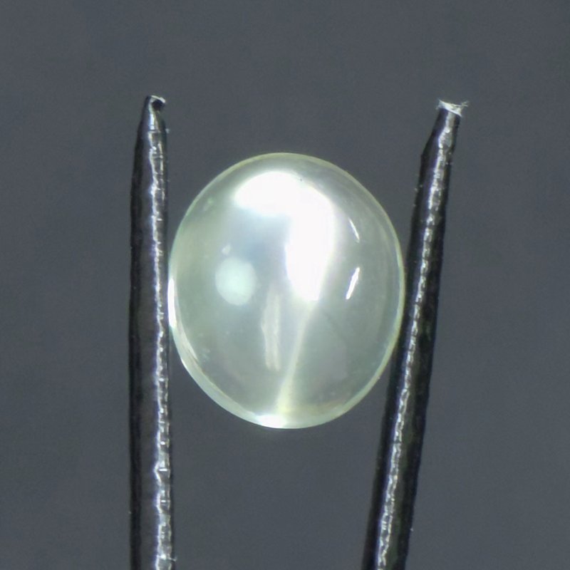 画像1: グリーンムーンストーン オーバルカボ 10.0x11.4mm (1)