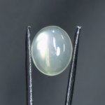 画像1: グリーンムーンストーン オーバルカボ 10.8x13.0mm (1)