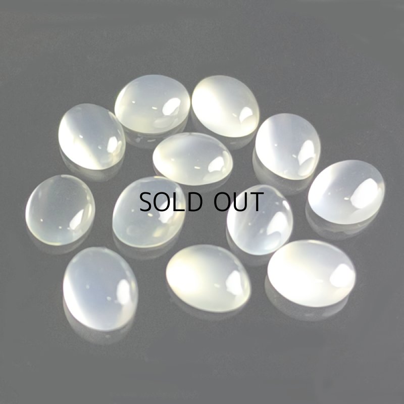 画像2: ムーンストーン オーバルカボ 9x11mm (2)