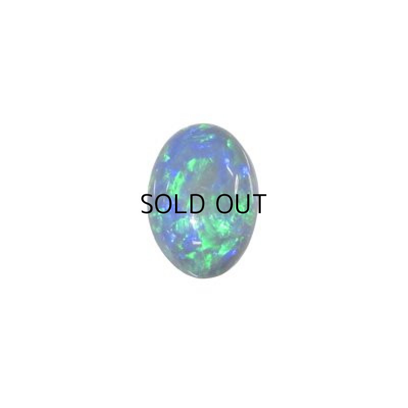 画像2: ブラックオパール オーバルカボ 8.4x12.0mm (2)