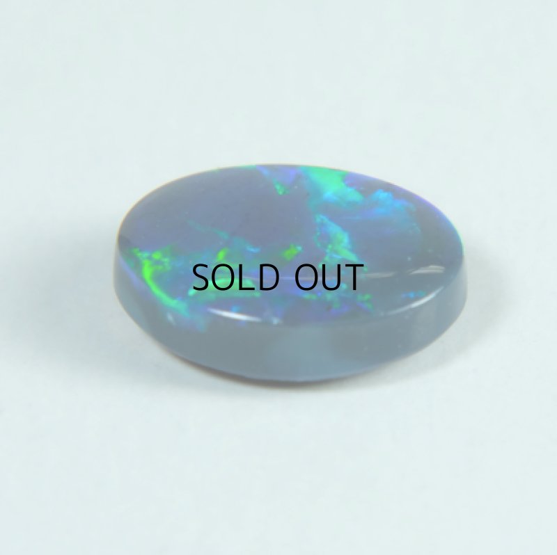 画像3: ブラックオパール オーバルカボ 5.9x7.6mm (3)