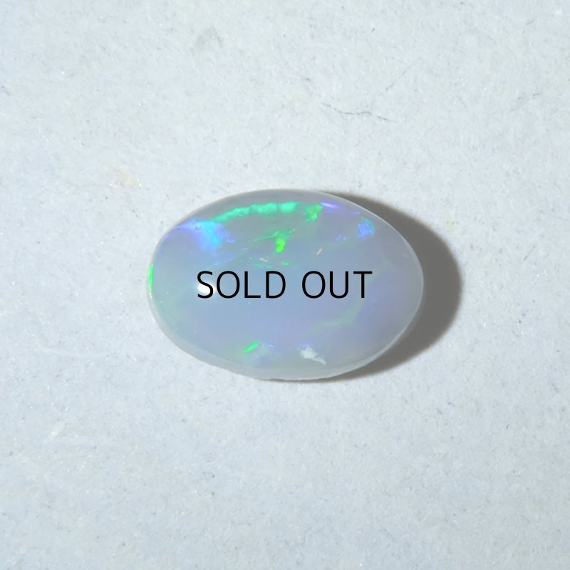 画像2: ブラックオパール オーバルカボ 4.1x6.0mm (2)