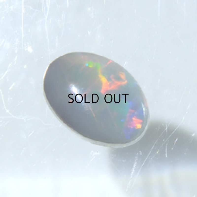 画像3: ブラックオパール オーバルカボ 4.5x6.3mm (3)