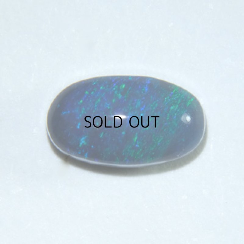 画像3: ブラックオパール オーバルカボ 4.1x6.9mm (3)