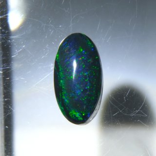 ブラックオパール オーバルカボ 4.7x6.2mm - アサオ工芸オンライ