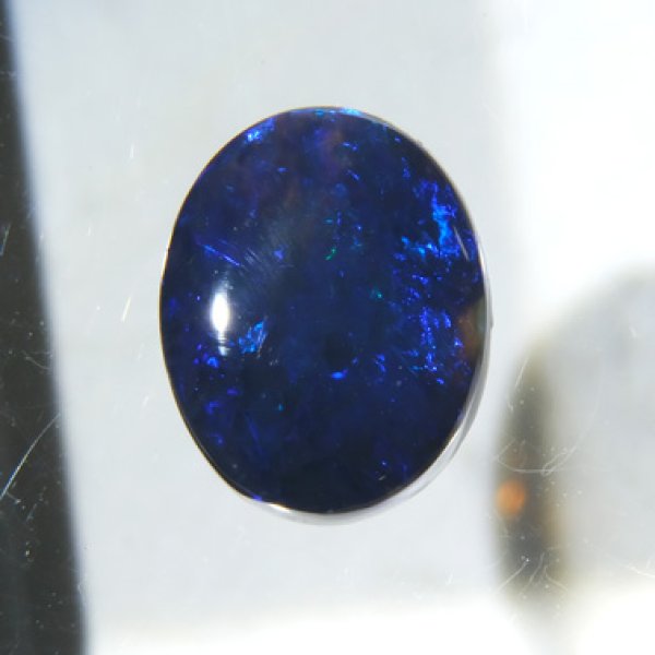 ブラックオパール オーバルカボ 7.1x9.0mm - アサオ工芸オンライ