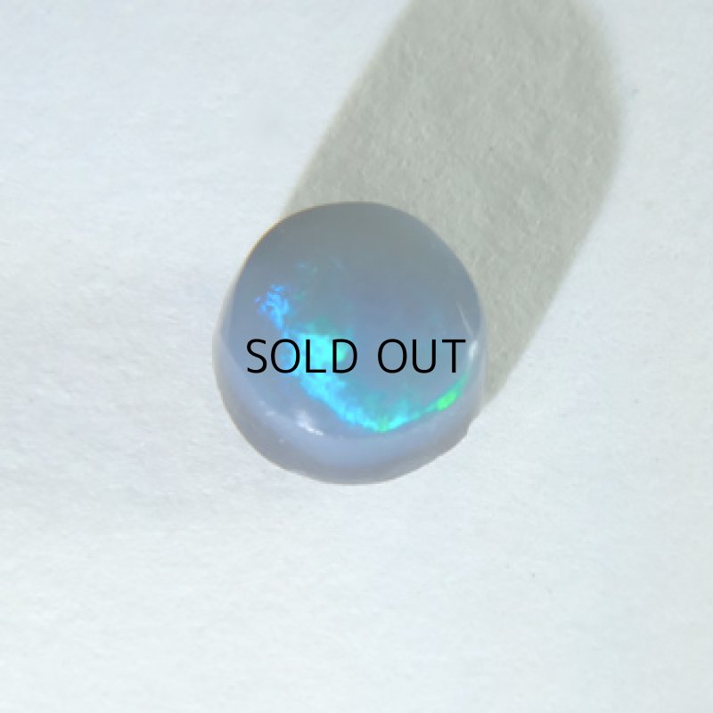 画像2: ブラックオパール ラウンドカボ 4.9mm (2)