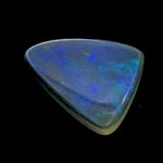 画像2: ブラックオパール トリリアントカボ 6.2x8.3mm (2)