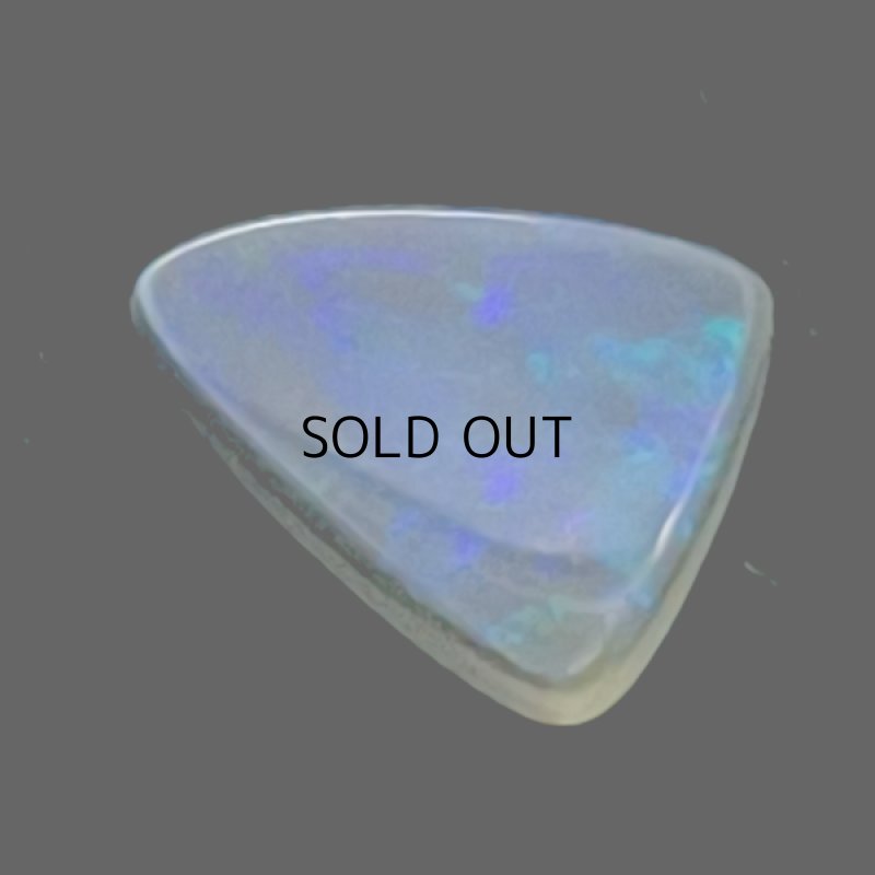 画像2: ブラックオパール トリリアントカボ 6.2x8.3mm (2)