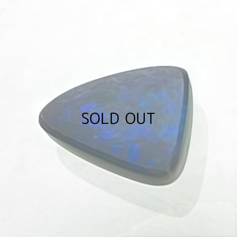 画像4: ブラックオパール トリリアントカボ 6.2x8.3mm (4)