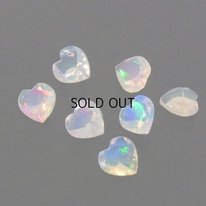 画像2: オパール ハートカット 5mm (2)