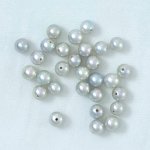 画像1: アコヤ真珠(ナチュラルブルー) ラウンド(片穴) 4.5-5mm (1)
