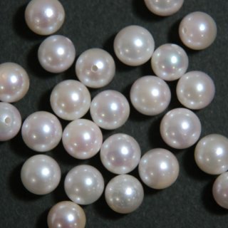 アコヤ真珠(ナチュラルブルー) ラウンド(片穴) 4.5-5mm - アサオ工芸 