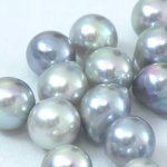 画像2: アコヤ真珠(ナチュラルブルー) バロック(無穴) 6-6.5mm (2)