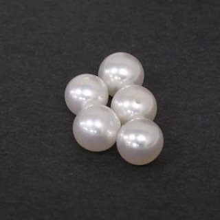アコヤパール　本真珠　片穴　4mm 10pcs 国産 アコヤ 本真珠 8㎜ AA 両穴あき ルース 1珠 真珠 パール 両