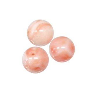 ピンクサンゴ 丸玉(片穴) 7.5-8.5mm - アサオ工芸オンライショップ