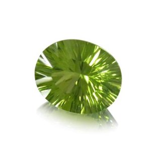 ペリドット クッションコンケーブカット 8x10mm - アサオ工芸