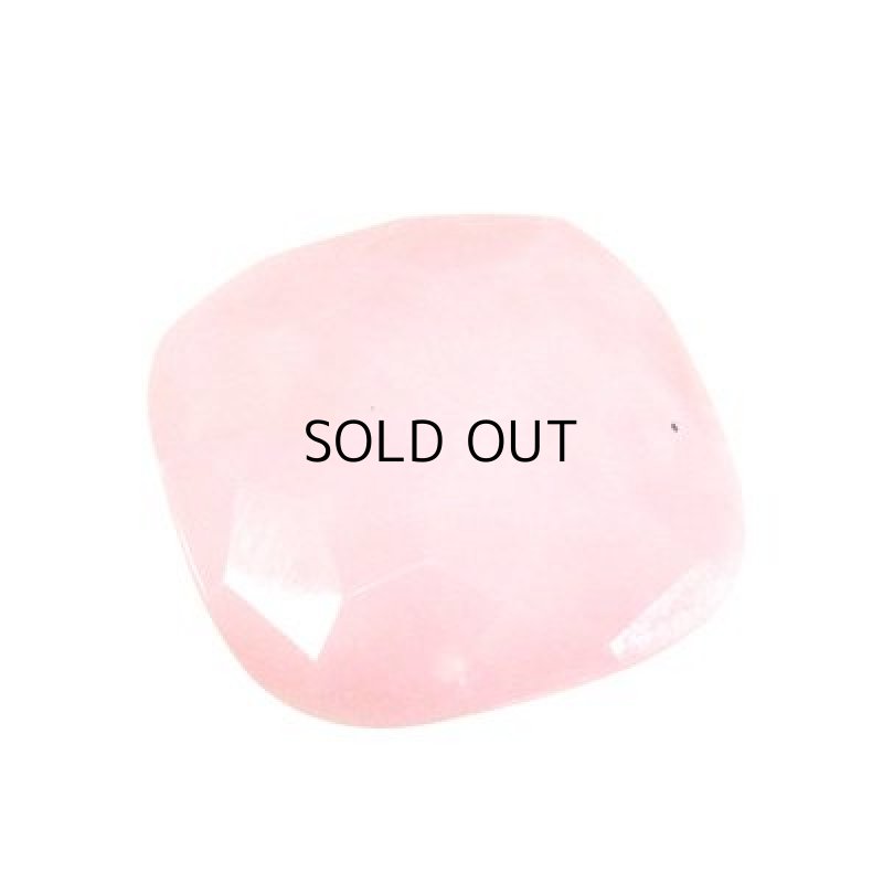 画像1: ピンクオパール クッションチェッカーカボ 24.2mm (1)