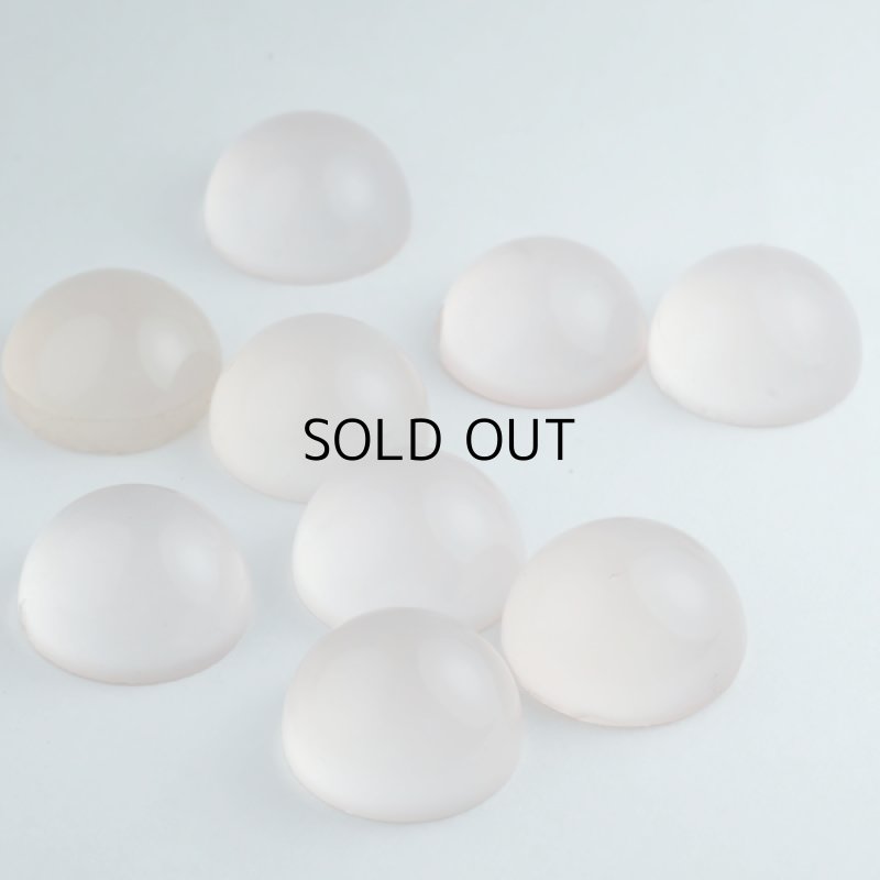 画像2: ローズクォーツ(B級) ラウンドカボ 9.4mm (2)