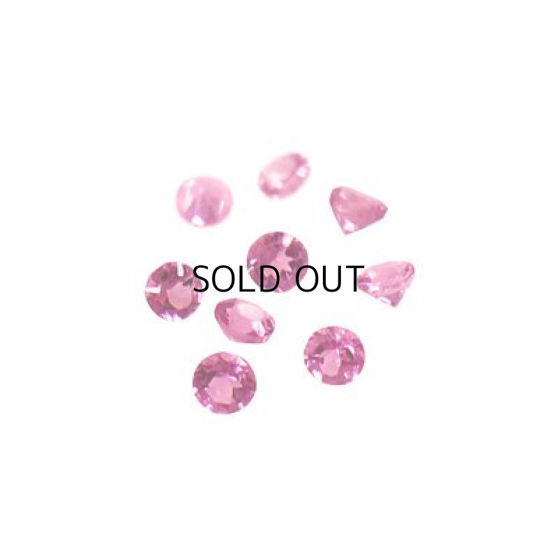 画像1: ピンクトルマリン ラウンドカット 3mm (1)
