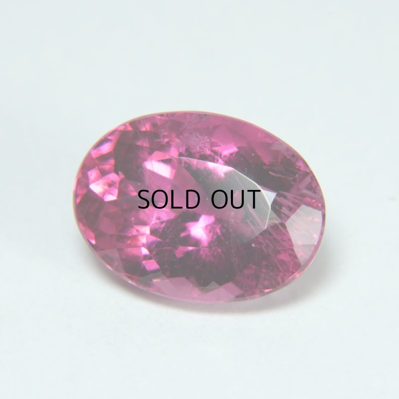 画像1: ピンクトルマリン オーバルカット 8.7x11.7mm (1)