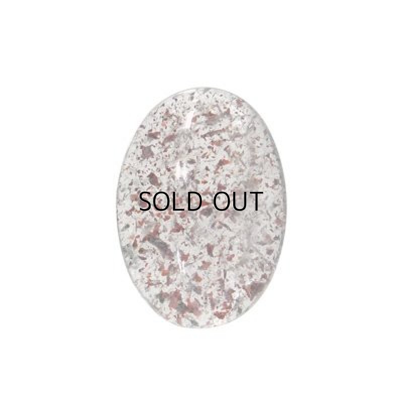 画像2: ヘマタイトinクォーツ オーバルカボ 17.0x23.9mm (2)