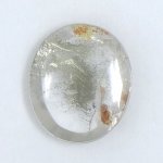 画像1: パイライトＩＮクォーツ オーバル 9.1x10.6mm (1)