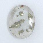 画像1: パイライトＩＮクォーツ オーバル 12.6x16.3mm (1)