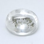 画像1: パイライトＩＮクォーツ オーバル 13.2x16.5mm (1)