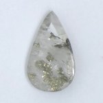 画像1: パイライトＩＮクォーツ ペアシェイプ 9.6x16.2mm (1)