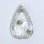 画像1: パイライトＩＮクォーツ ペアシェイプ 12.3x19.0mm (1)