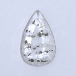 画像1: パイライトＩＮクォーツ ペアシェイプ 13.3x21.5mm (1)