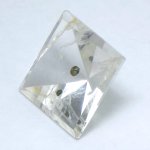 画像2: パイライトＩＮクォーツ バゲット 12.7x12.8mm (2)